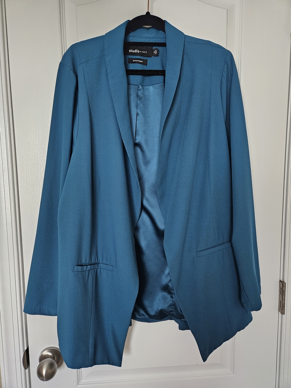 Torrid Teal Dressy Open Front Blazer